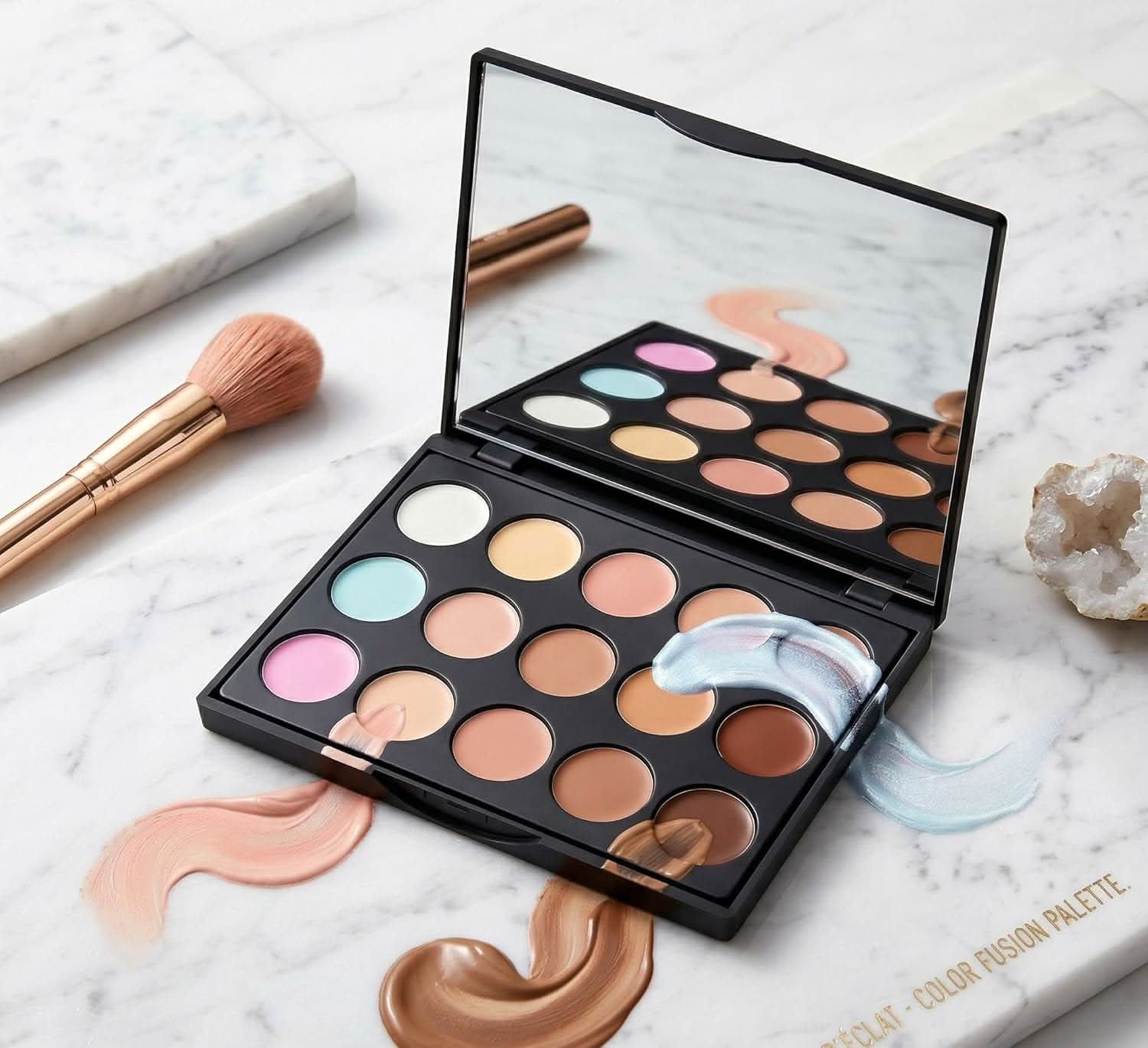 TAVICE NEW 15 - Color Contour Cream Concealer Kit Neutral Makeup Camouflage Palette for Face, Eyes, and Blemishes - Office Catch