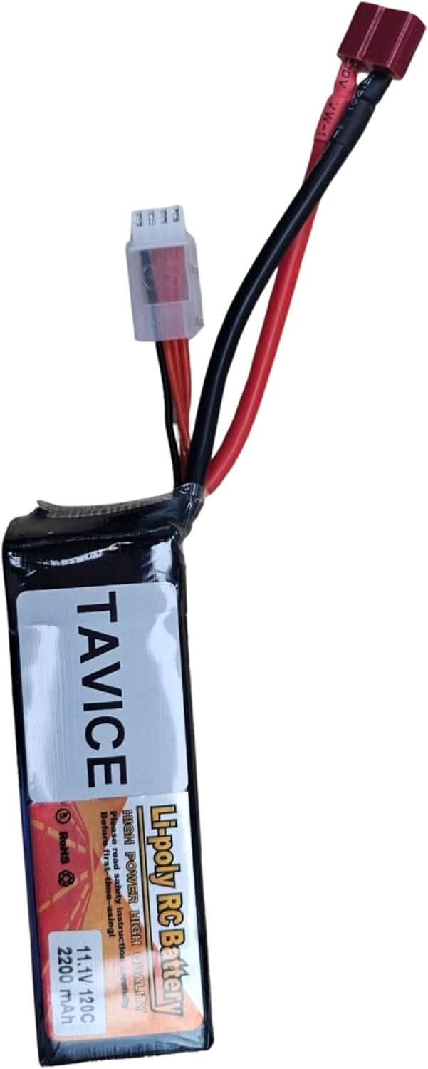 TAVICE Replacement 3S LiPo Battery 11.1V 2200mAh with Deans Connector Compatible with RC Cars, Trucks & Airplanes - Office Catch