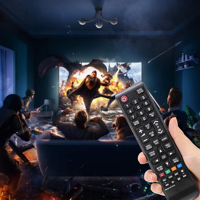 Tavice Replacement BN59 - 01175N Remote Control 2 Pack for Samsung Smart LCD LED TV Compatible with UE40H6500 UE48H6500 UE40H6650 - Office Catch