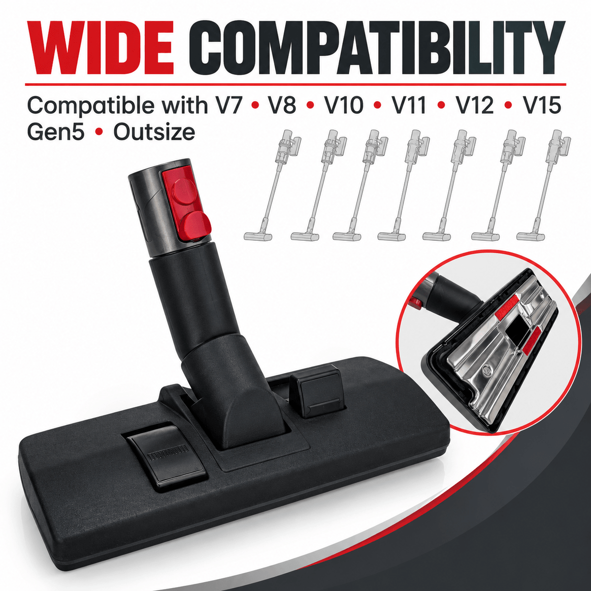 TAVICE Replacement Floor Tool Compatible with V7 V8 V10 V11 V15 Gen5 Outsize - Office Catch