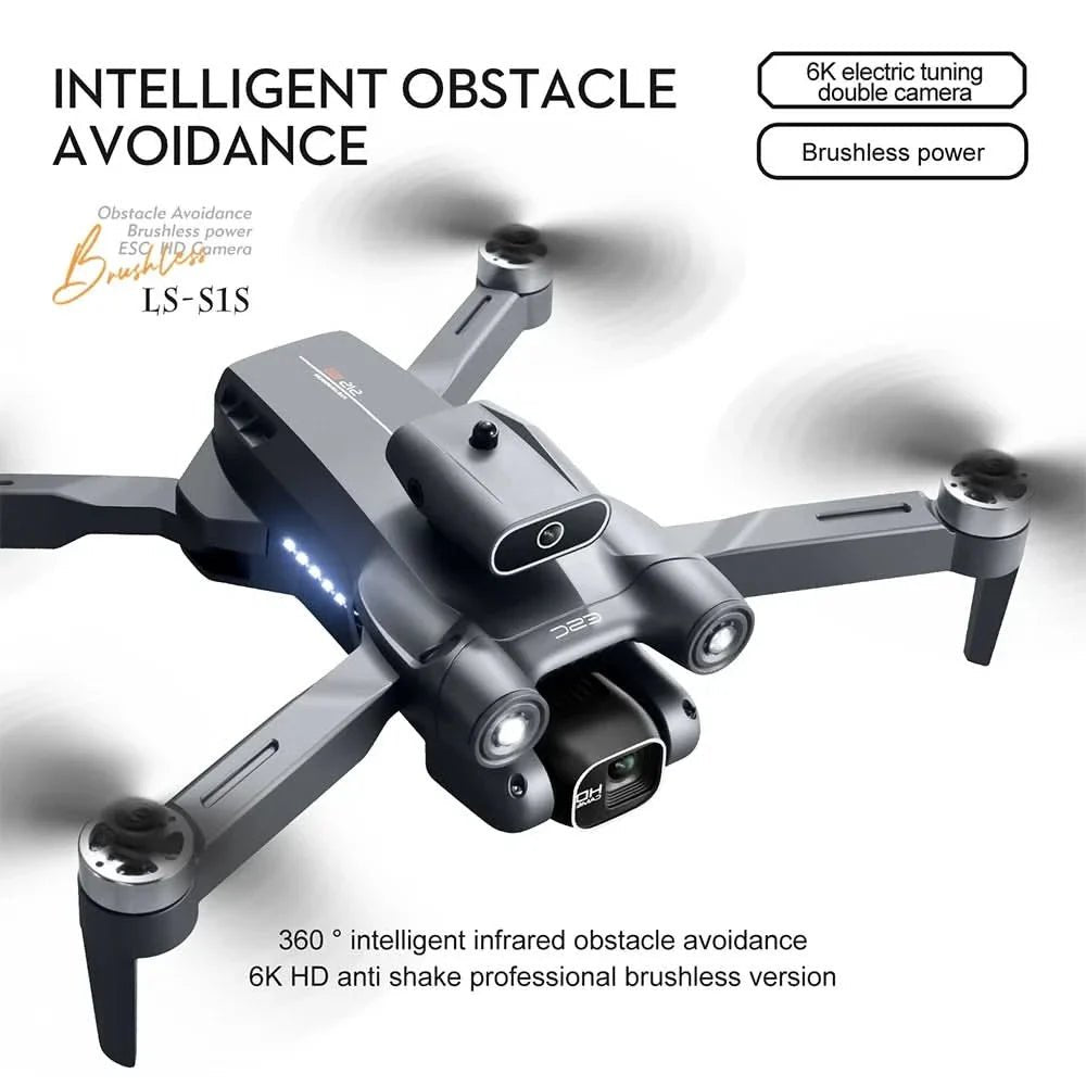 Tavice S1S Max Foldable FPV Drone with 6K Camera | Brushless RC Quadcopter, Optical Flow, WiFi FPV, 18 - Min Flight Time - Office Catch