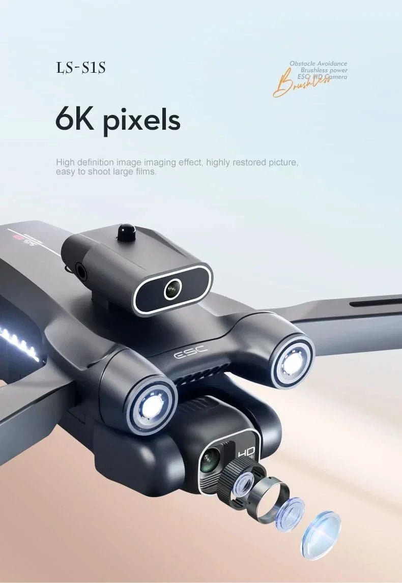 Tavice S1S Max Foldable FPV Drone with 6K Camera | Brushless RC Quadcopter, Optical Flow, WiFi FPV, 18 - Min Flight Time - Office Catch