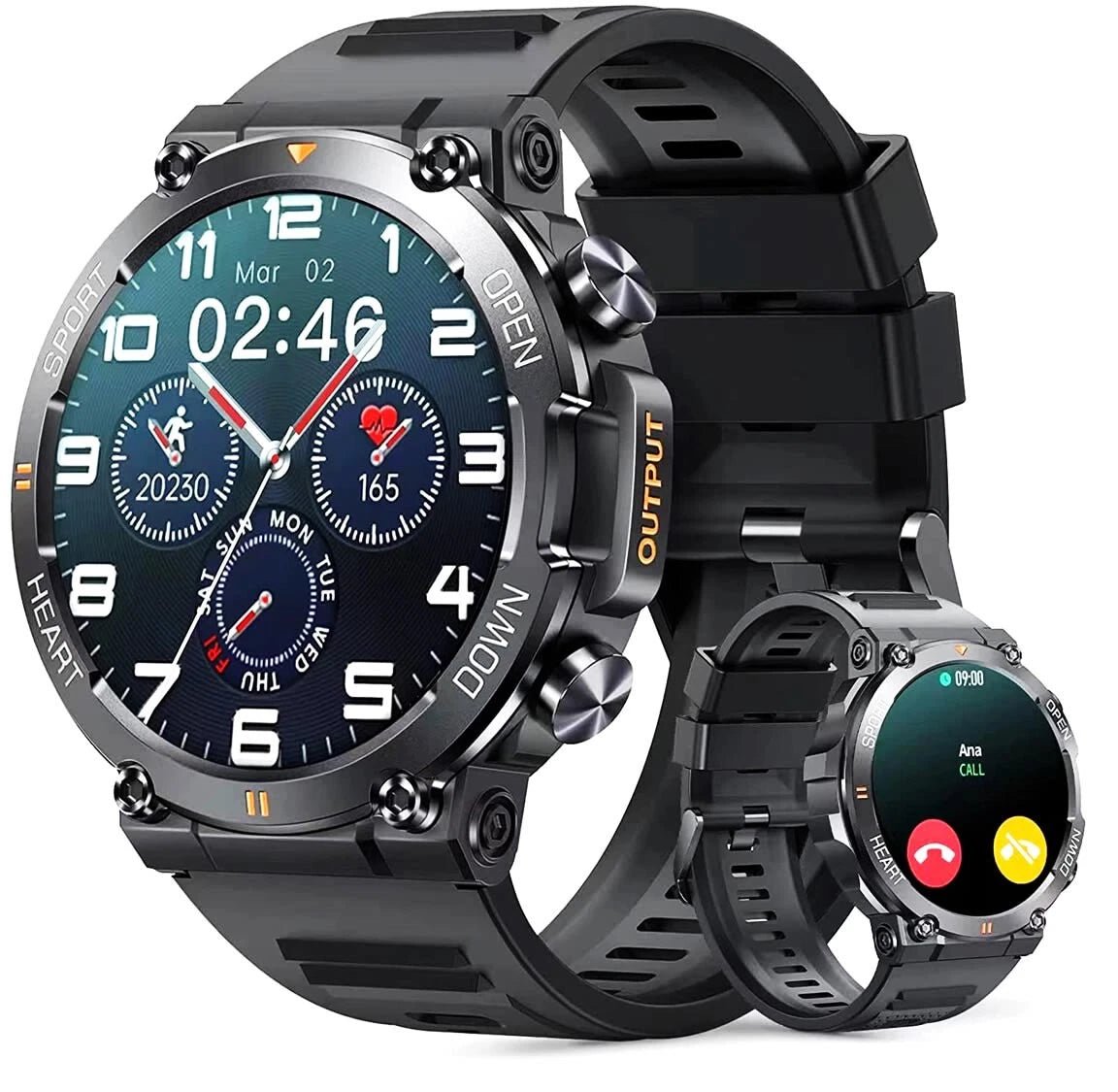 Tavice Sports Smart Watch with Bluetooth Calls, Heart Rate & Health Monitoring, 1.39" Touch Screen | Pedometer, Sleep & Calorie Detection - Office Catch