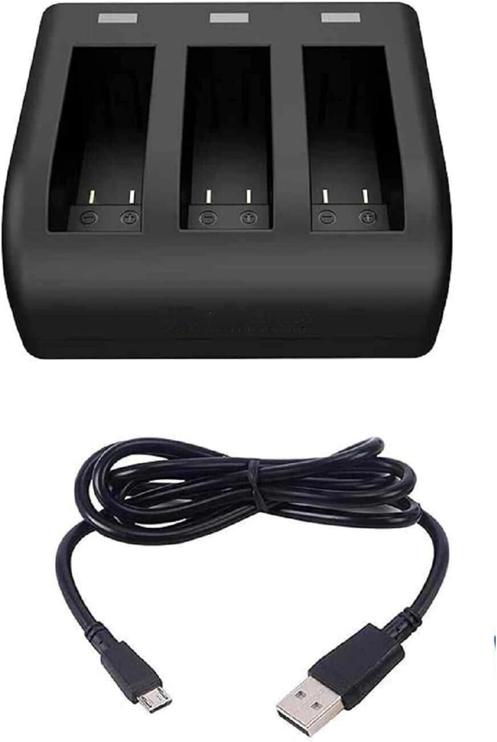 TAVICE Ultra Fast Charging USB Triple Battery Charger for GoPro HERO3 HERO3+ HERO4 Action Cameras | Charger Only Compact Fast USB - Office Catch