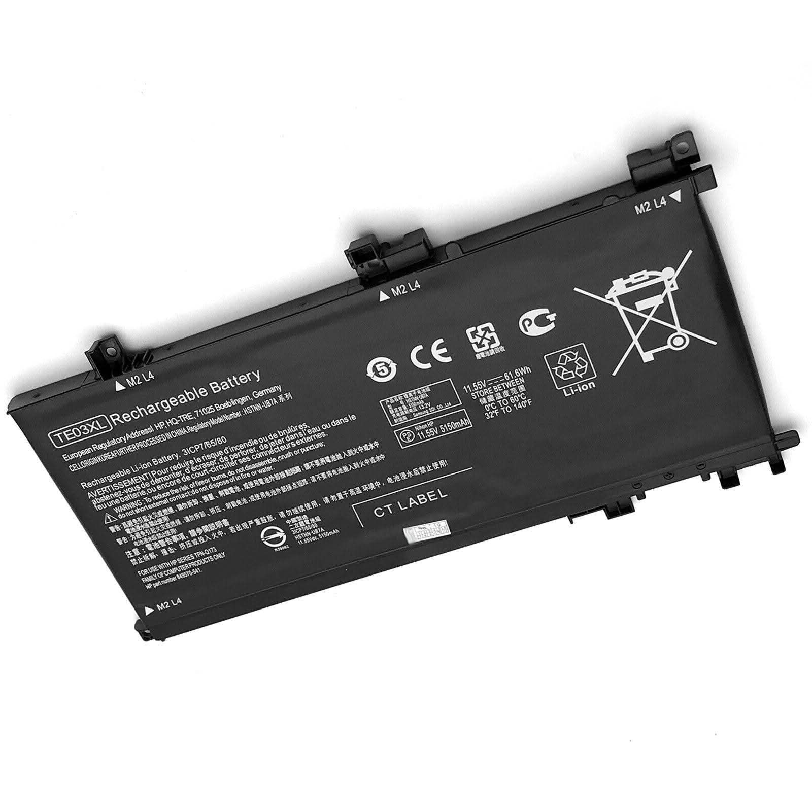 TE03XL Battery Replacement Compatible For HP Pavilion 15 - BC & Omen 15 - AX Series | 61.6Wh High - Performance Laptop Battery - Office Catch