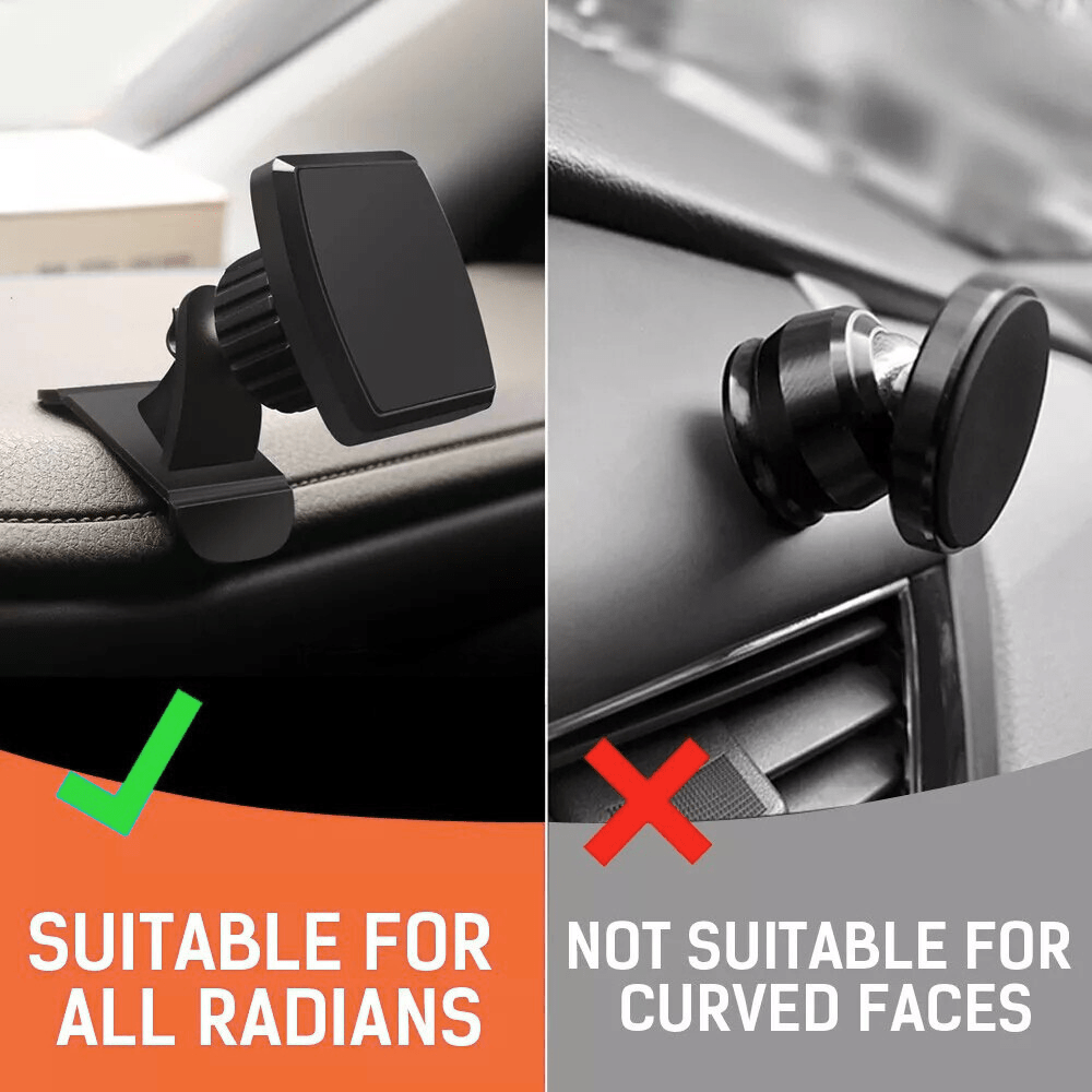 Universal 360° Magnetic Car Phone Holder – Stick - On Dashboard Mount for iPhone, Samsung & More - Office Catch