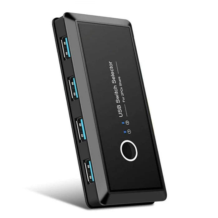 USB 3.0 Switcher Selector 2 Computers Sharing 4 USB Devices KVM Switch For Keyboard Mouse Printer Scanner - Office Catch