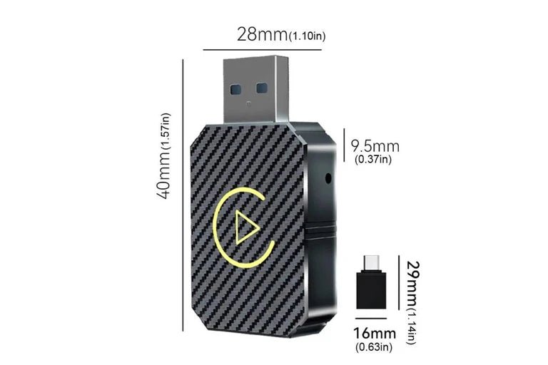 Wireless CarPlay & Android Auto Adapter USB Dongle – Convert Wired to Wireless | Plug & Play for iPhone & Android - Office Catch
