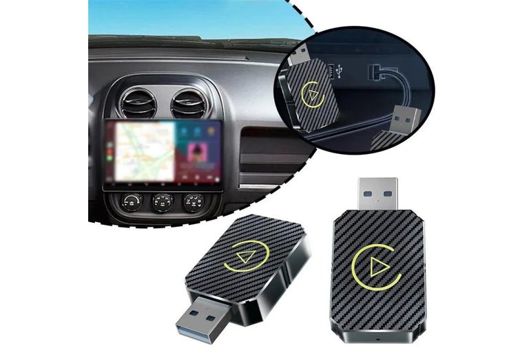 Wireless CarPlay & Android Auto Adapter USB Dongle – Convert Wired to Wireless | Plug & Play for iPhone & Android - Office Catch