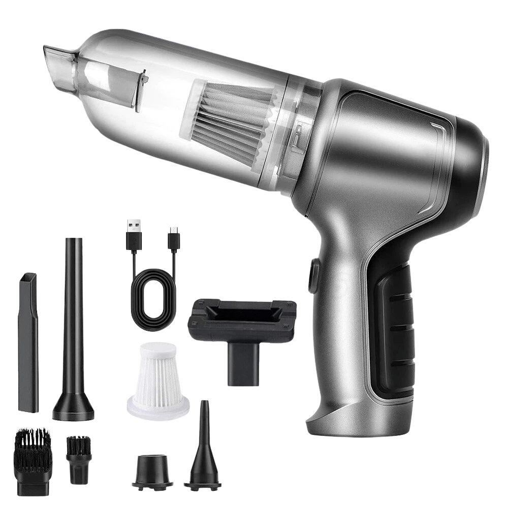 Wireless Handheld Car Vacuum & Blower – 95000PA Suction, USB Rechargeable Mini Cleaner - Office Catch
