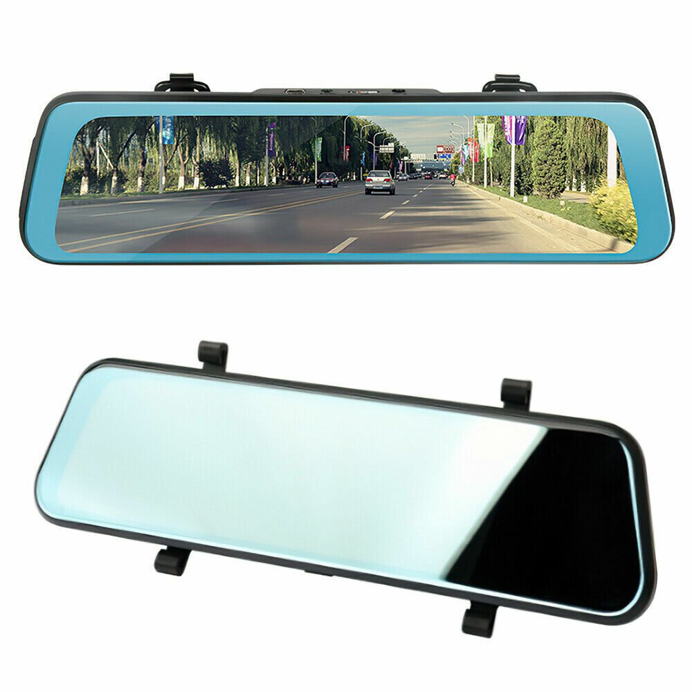 10" 1080P Touch Screen Rear View Mirror Car Dash Cam Reversing Recorder Camera - Office Catch