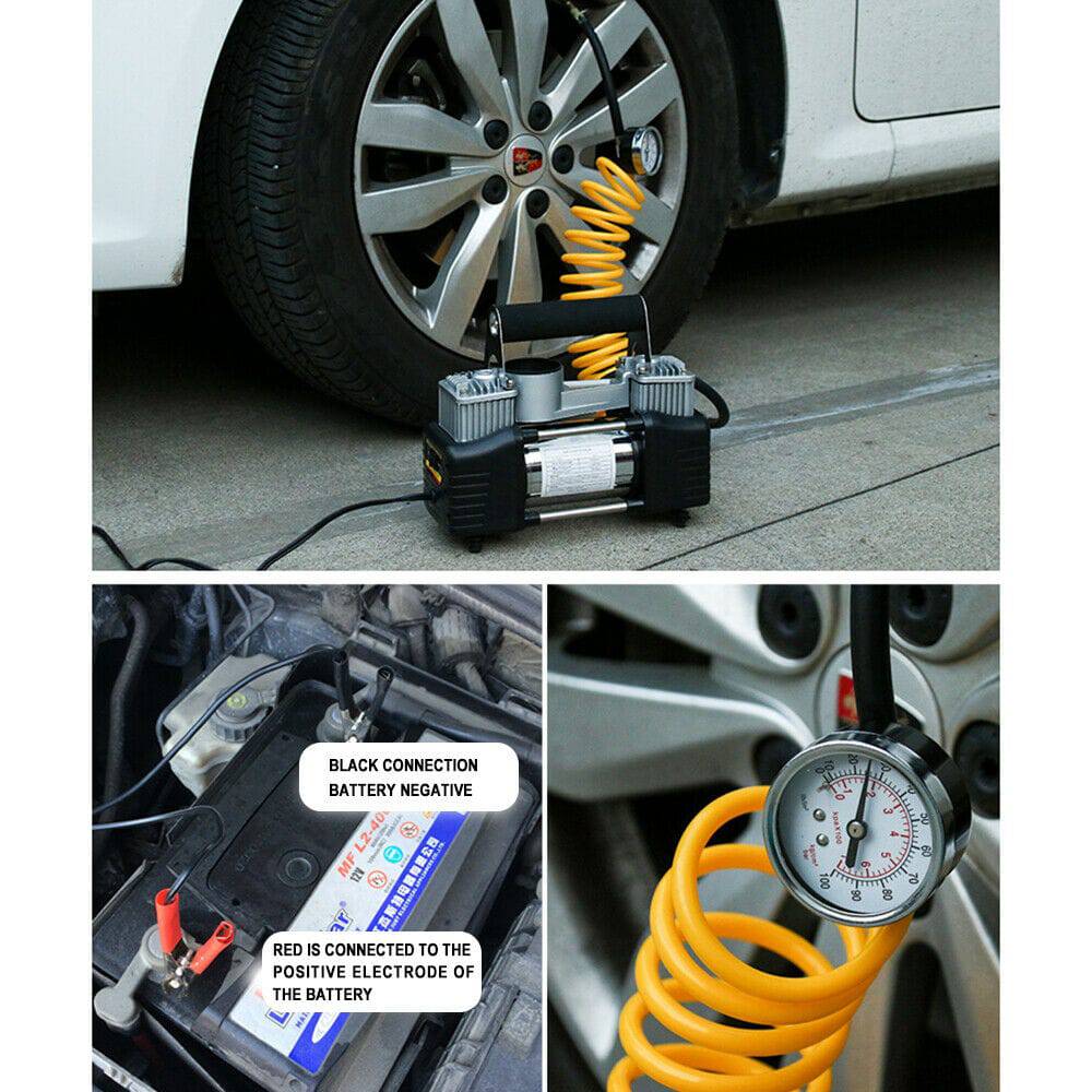 12V 150PSI Car Air Compressor Portable Tyre Deflator Inflator Pump 4WD Car Truck - Office Catch