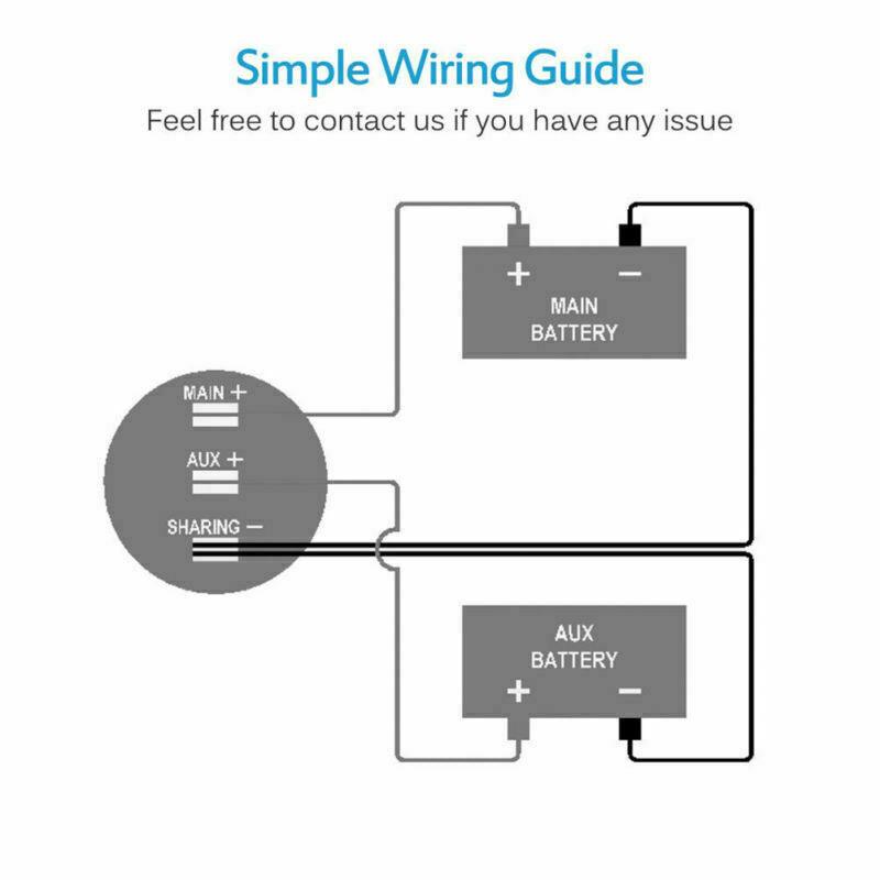 12V Volt meter Dual Battery Monitor LED Digital Car Boat Voltage Marine Gauge AU - Office Catch