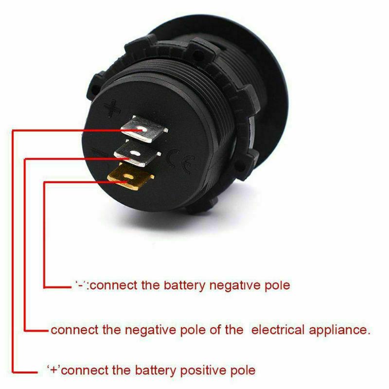 12V Volt meter Dual Battery Monitor LED Digital Car Boat Voltage Marine Gauge AU - Office Catch