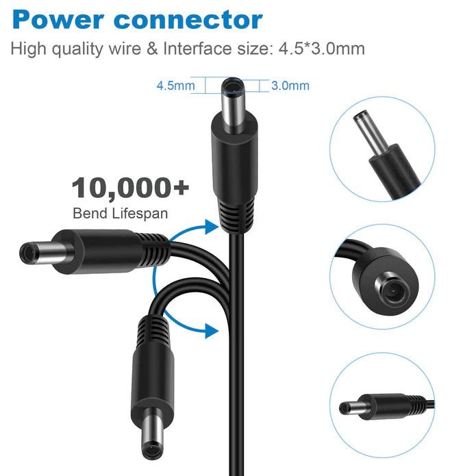 130W Power AC Adapter Charger For Dell XPS 15 7590 4.5x3.0mm Inspiron - Office Catch