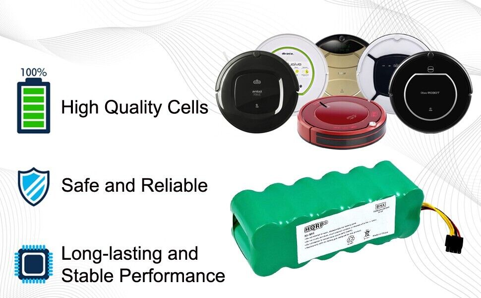 14.4V 2000mAh Ni-Mh Compatible Battery for Midea R1-L10D R1-L102B Robot Vac Vacuum Cleaner - Office Catch