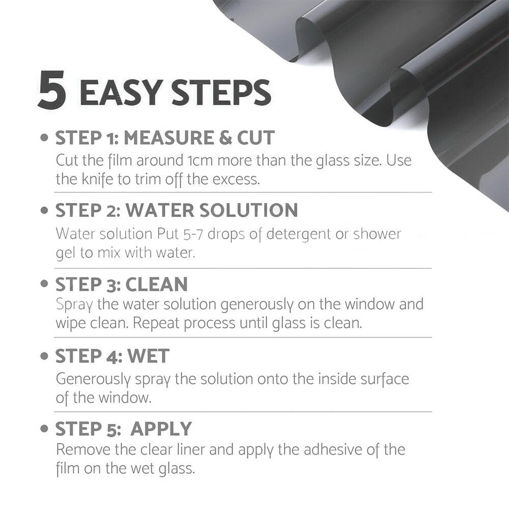 15% Window Tint Black Roll - Office Catch