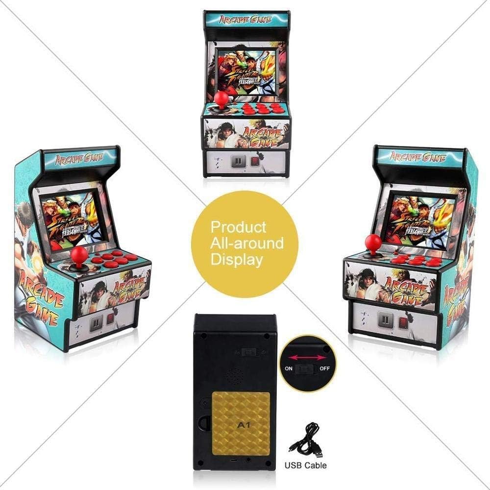 156 Games for Sega Retro Mini Arcade Game Console with 2.8 Inch Colorful Display Rechargeable Battery + AV output to TV - Office Catch