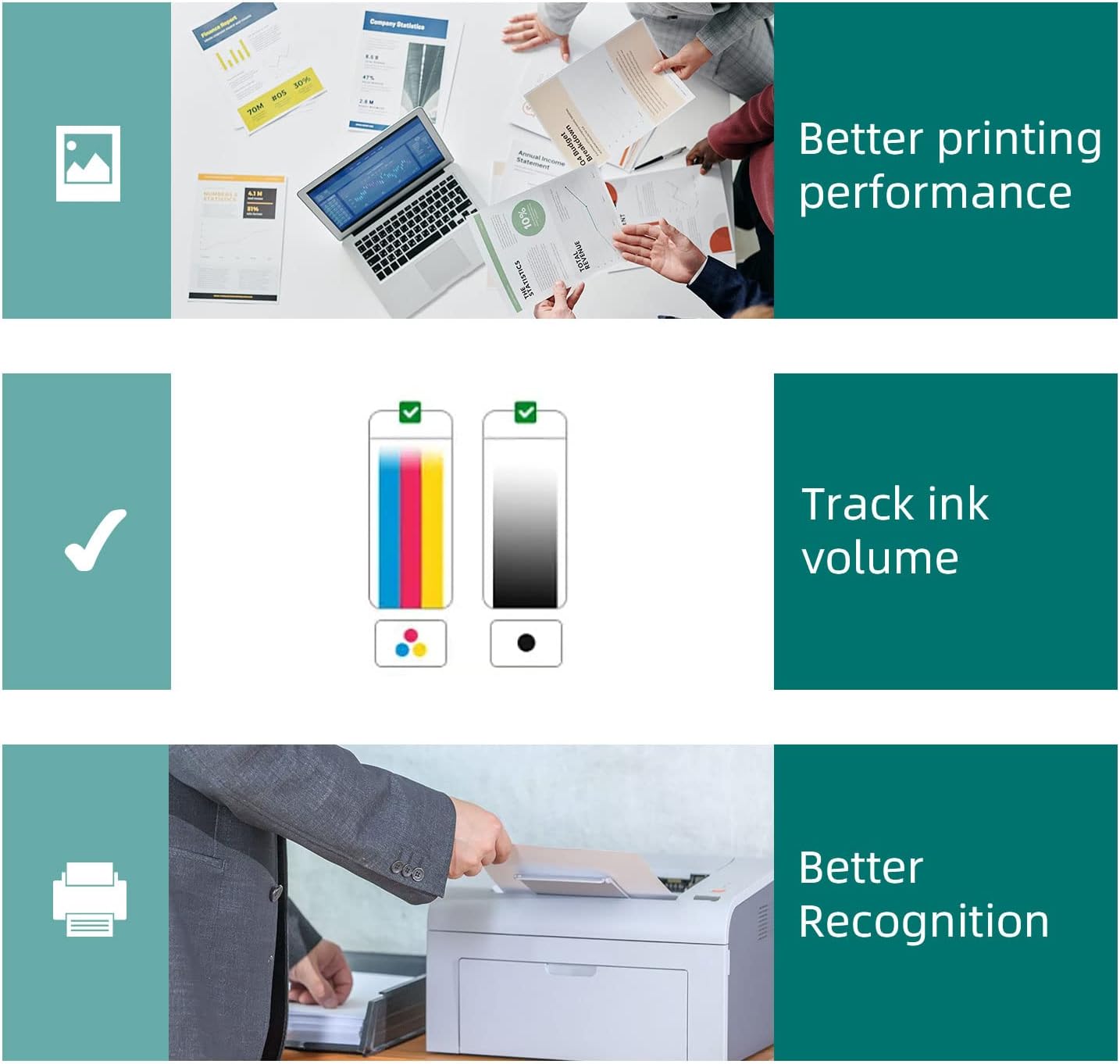 2 Pack Black inkcartridge for HP 65 XL Remanufactured Ink Cartridges Replacement for HP 65XL 65 XL for DeskJet 2622 2624 2652 2655 3720 3722 3752 3755 3758 HP Envy 5055 5052 5058 AMP 100 120 125 Printer - Office Catch