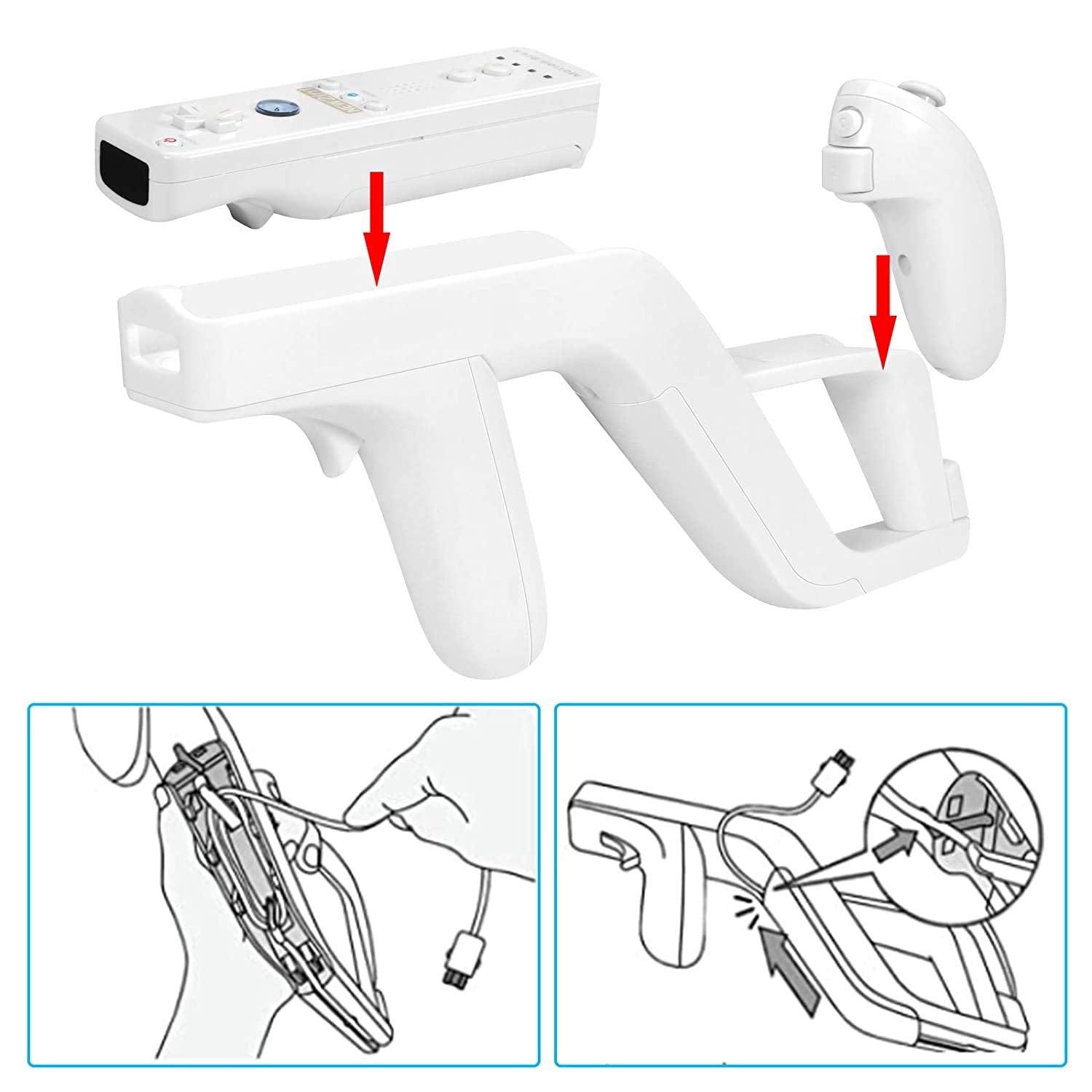 2 Pieces x Nintendo Wii Compatible Gun Controller Wii Accessories - Office Catch