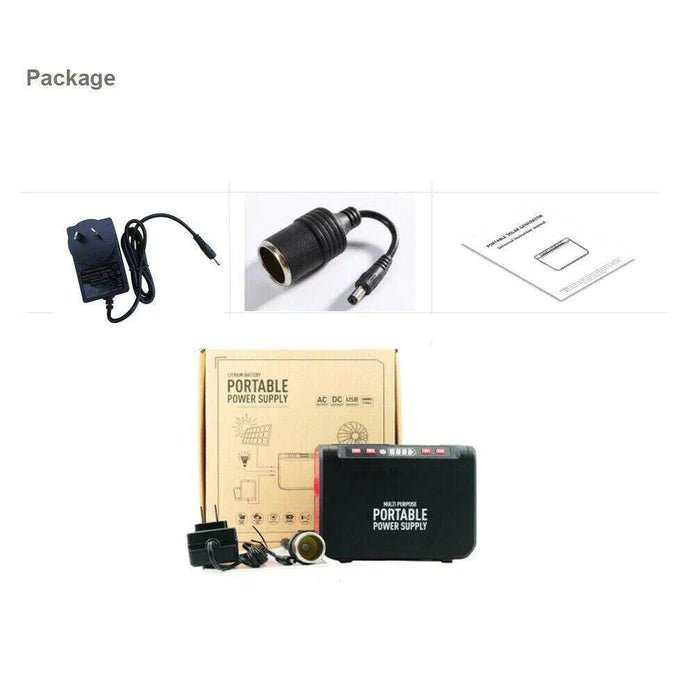 20000mAh Solar Power Generator Energy Storage Power Bank Supply For Camping CPAP - Office Catch