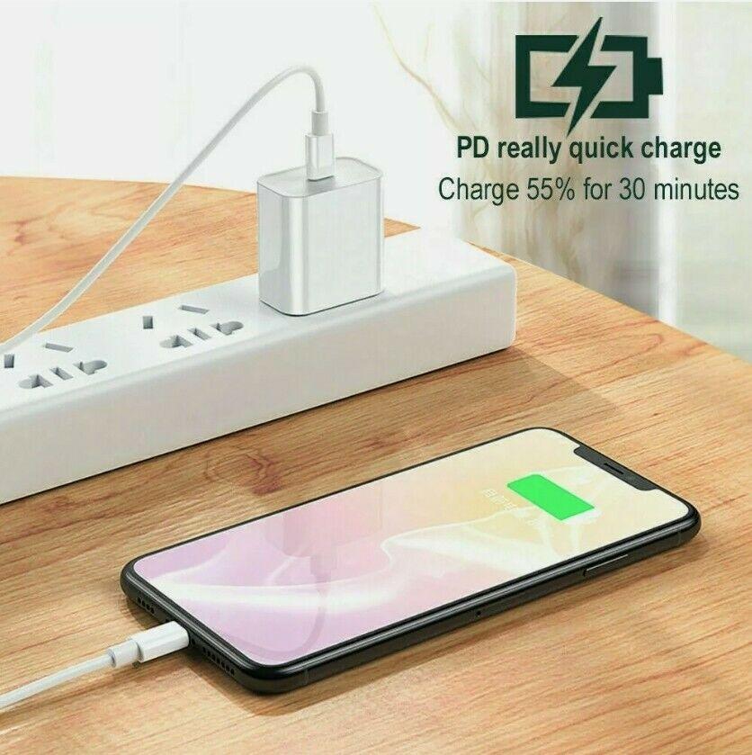 20W USB Type-C Wall Adapter Fast Charger PD Power For iPhone 13 12 Pro Max iPad - Office Catch
