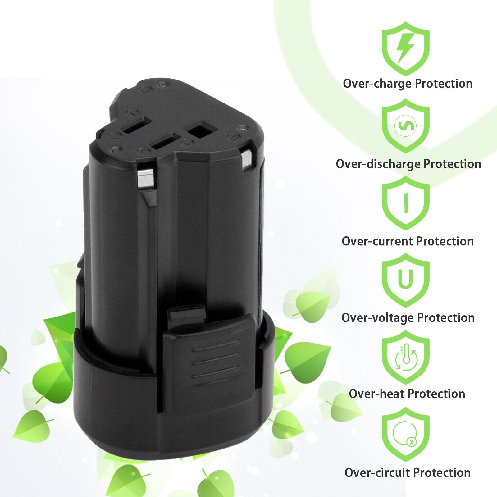 2Pack 12V 2.0AH Replacement Power Tools battery for Worx WA3503 WA3509 WU288 WX125 WX125.1 - Office Catch