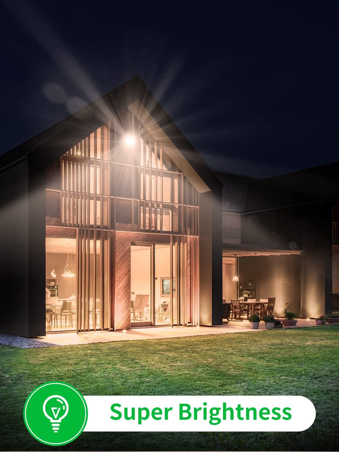 300W Outdoor LED Floodlight, IP66 Waterproof Spotlight Security Light, Super Bright 24000lm Worklight Wall Light for Yard, Garden, Garage, Hallway - Office Catch