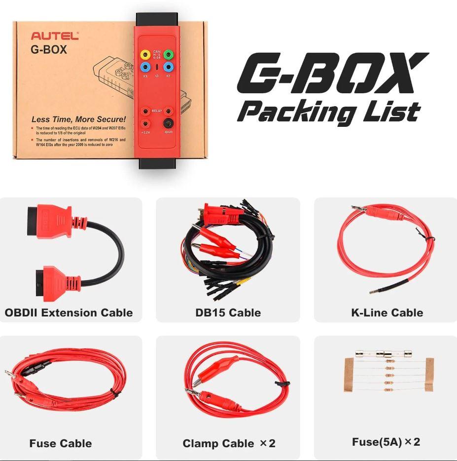 Autel GBox G-BOX2 Acessory Tool Benz & BMW Adapter GBox2 Mercedes Benz All Key Lost Tool Used with MaxiIM IM508 IM608 - Office Catch