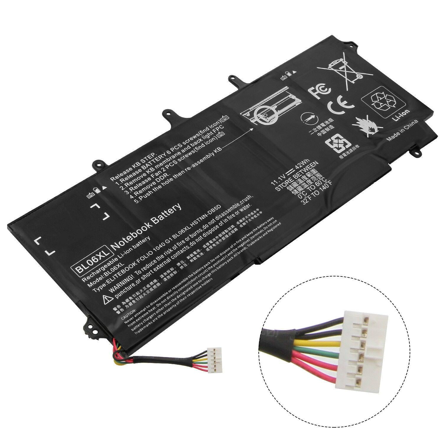 BL06XL Battery for HP EliteBook Folio 1040 G1, 1040 G2 722297-001 HSTNN-DB5D AU - Office Catch