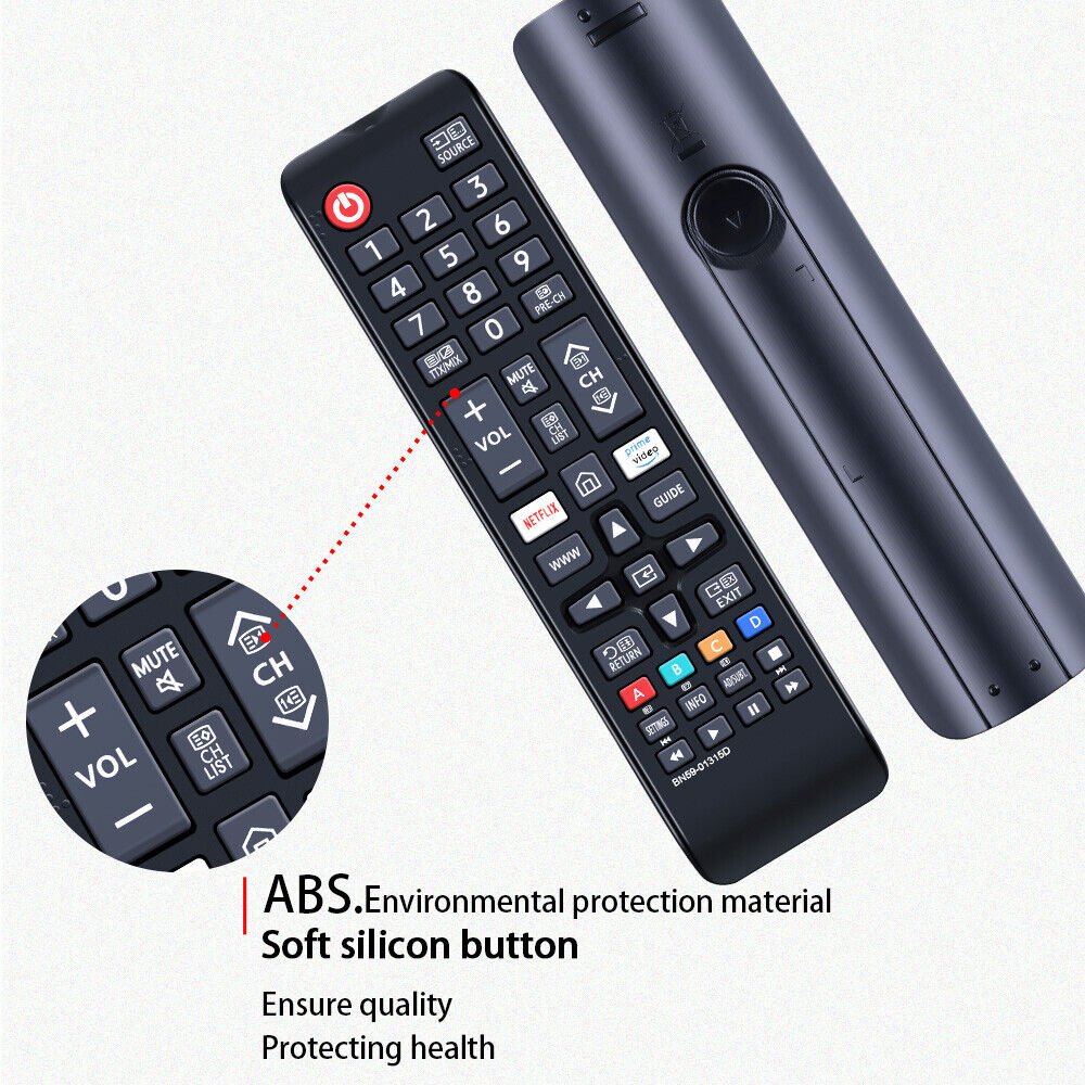 BN59-01315D Universal Remote for Samsung 4K Ultra HD Smart LED TV, Smart TV Remote Control Compatible with All Samsung Remote Control Models, with Netflix Prime Video Buttons, No Setup Required - Office Catch