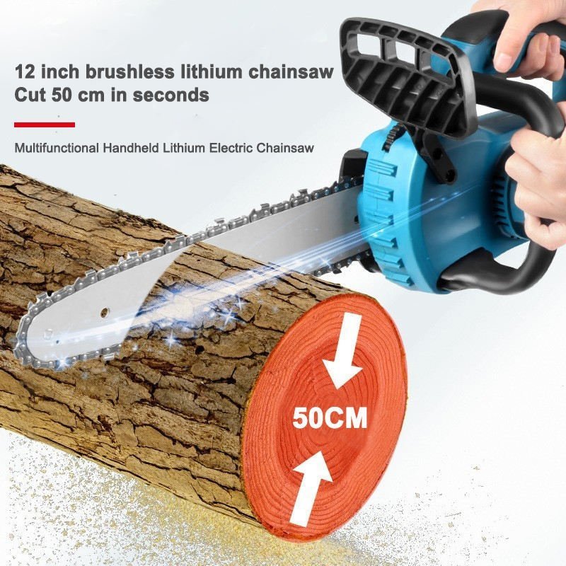 Brushless Cordless 12'' Chainsaw For Makita 18V Battery - Office Catch