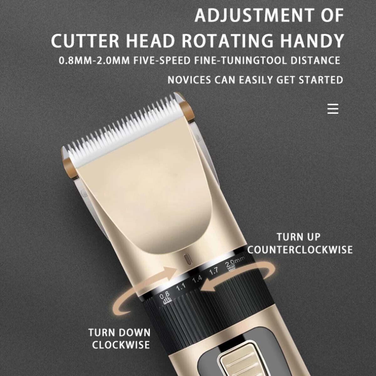 Cat Dog Pet Clippers Hair Electric Clipper Grooming Trimmer Shaver Cordless Set - Office Catch