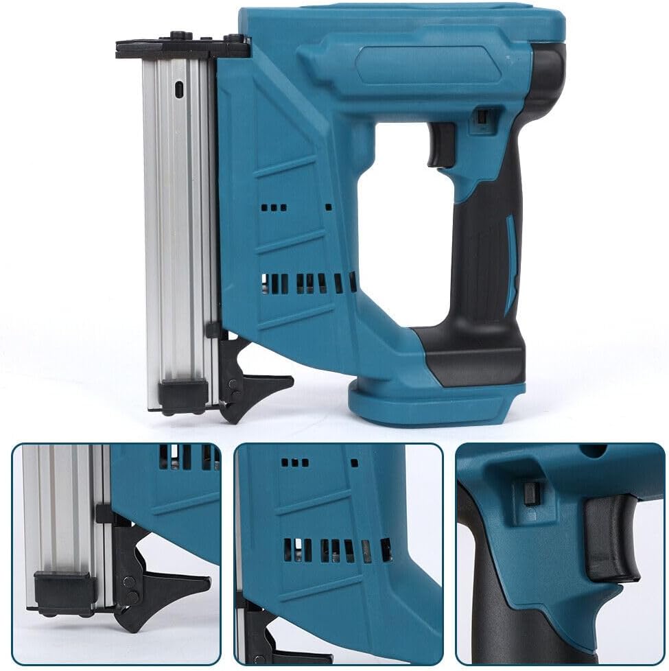 Cordless Brushless Straight Finish Nailer with 0/1/2 Battery Options and 5000 Nails (Electric Nailer Only - (One Makita 6ah Battery Included)… - Office Catch