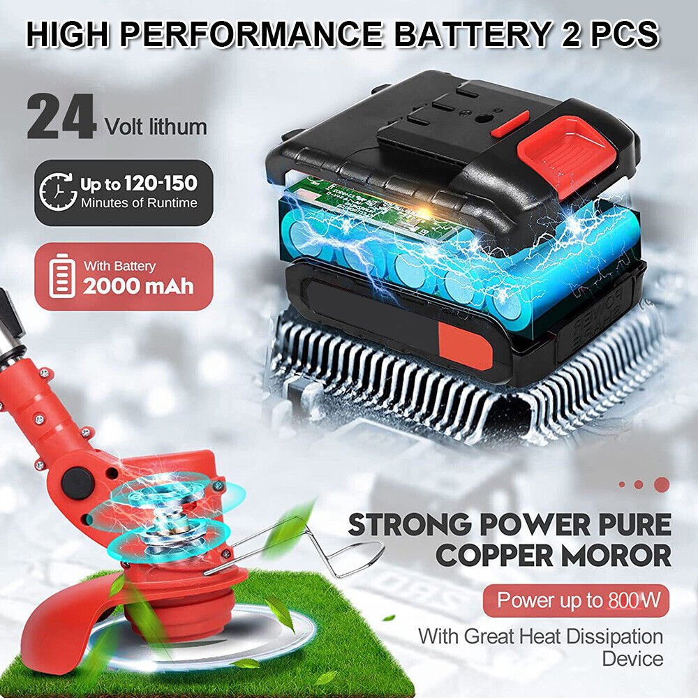 Cordless Electric String Grass Trimmer Weed Eater Whipper Snipper for Makita - Office Catch