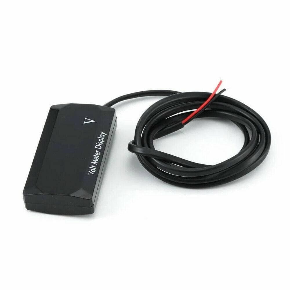 DC 12V Compatible LED Digital Monitor Volt Battery Gauge Voltage Caravan/Car Meter Display - Office Catch