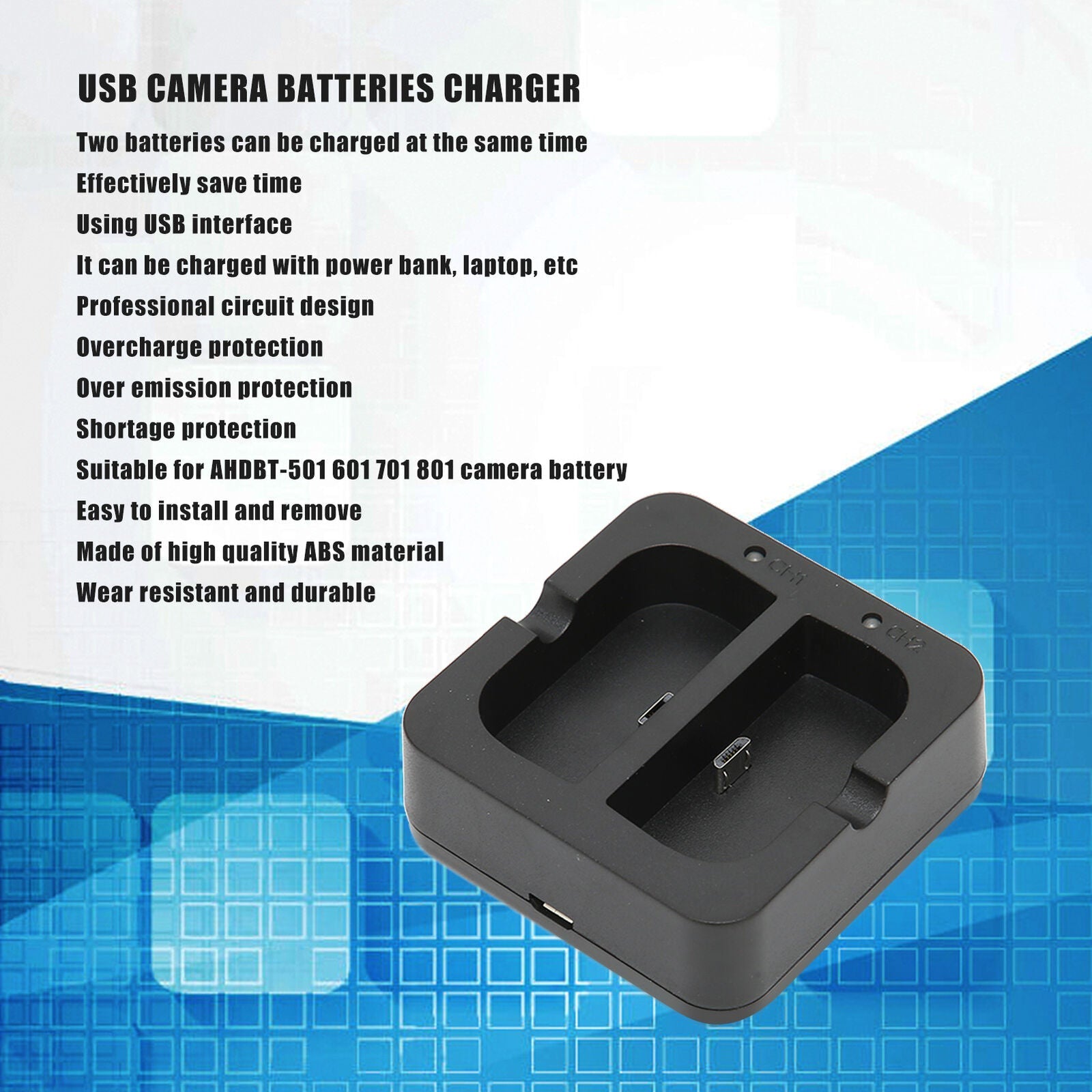 Dual Camera Battery Charging Station Doorbell Charger For 601 For yas - Office Catch
