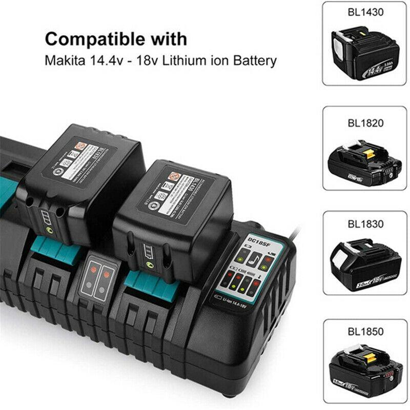 Durable 4 port Rapid Charger For Makita 18v Li-ion Battery | Optimized Output With USB Port - Office Catch