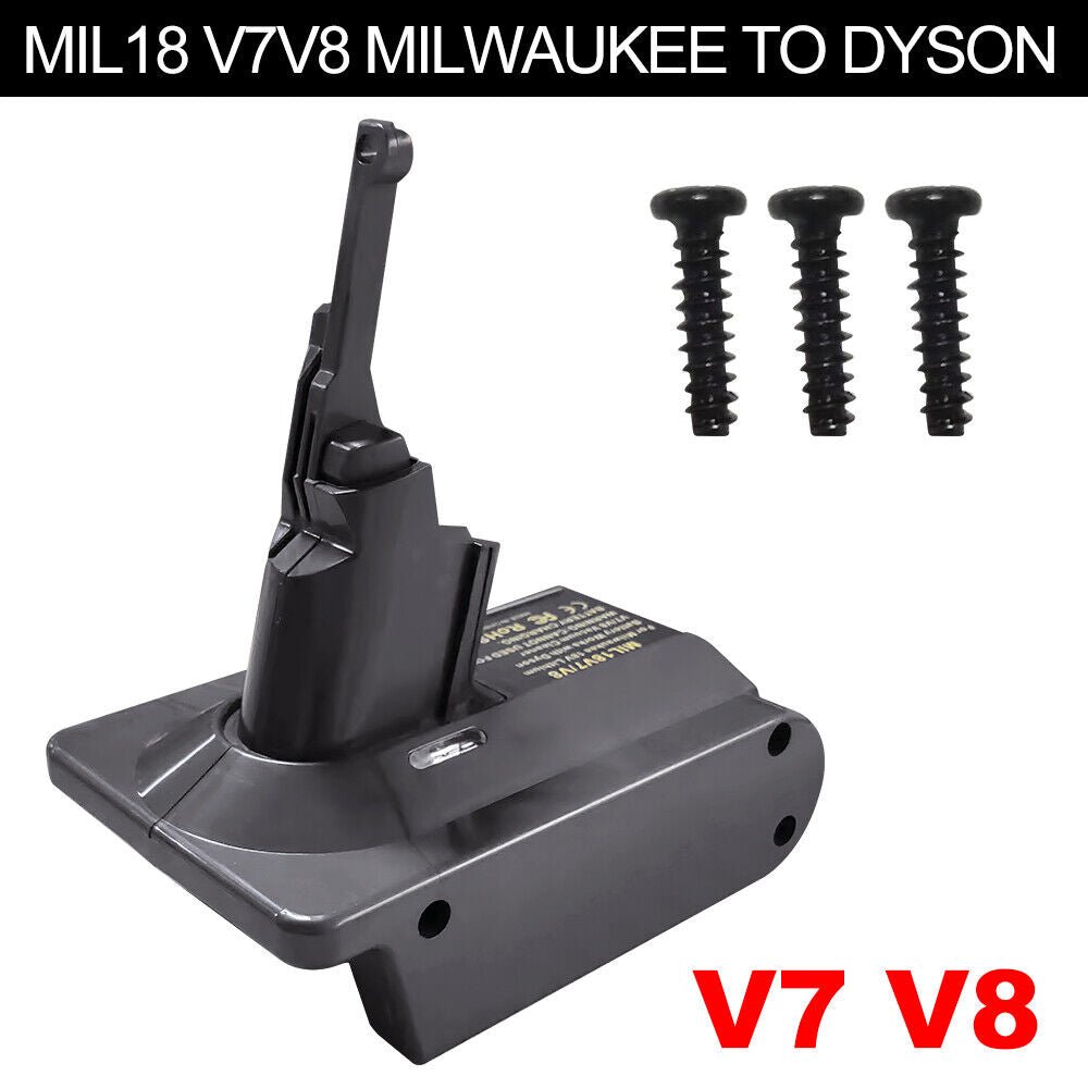 Dyson V7 Adapter for Milwaukee M18 18V Lithium Battery Converter to Replace for Dyson V7 Battery - Office Catch