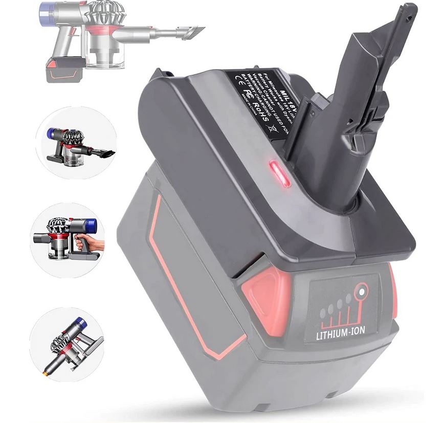Dyson V7 Adapter for Milwaukee M18 18V Lithium Battery Converter to Replace for Dyson V7 Battery - Office Catch