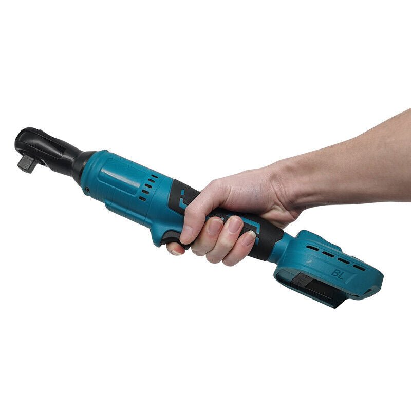 Efficient Cordless Ratchet Wrench: 1/2'' 130Nm Right Angle Design for Makita 18V Battery - Office Catch