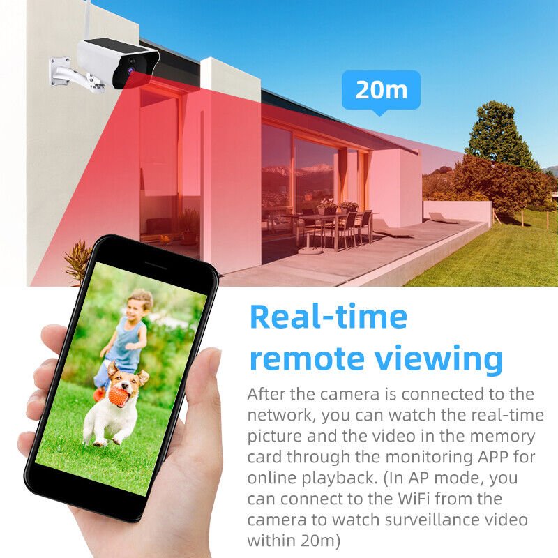 Enhanced Security System: Solar-Powered Wireless WiFi PTZ CCTV Camera with Battery, 64GB Memory Card, Siren, Spotlight, Night Vision, and AI Motion Detection - Office Catch