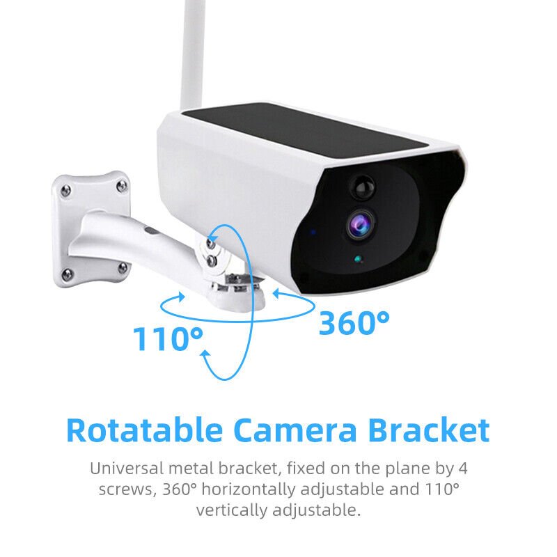 Enhanced Security System: Solar-Powered Wireless WiFi PTZ CCTV Camera with Battery, 64GB Memory Card, Siren, Spotlight, Night Vision, and AI Motion Detection - Office Catch