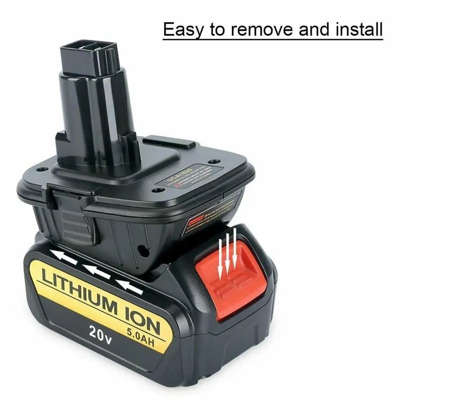 For Dewalt DCA1820 Battery Adapter 18V/20V Li-ion Convert To Ni-Cad DC9096 Ni-MH - Office Catch