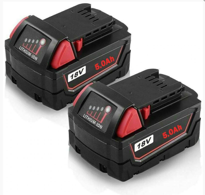 For Milwaukee M18 18V XC 5.0Ah Replacement Battery Lithium Ion - Office Catch