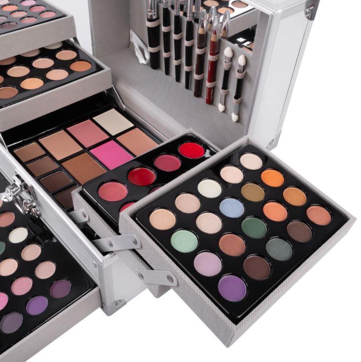 Full Makeup Kit with Face Powder Matte Shimmer Eye shadow Palette Lipstick Makeup Brushes Highlighter Bronzer Professional Make Up - Office Catch