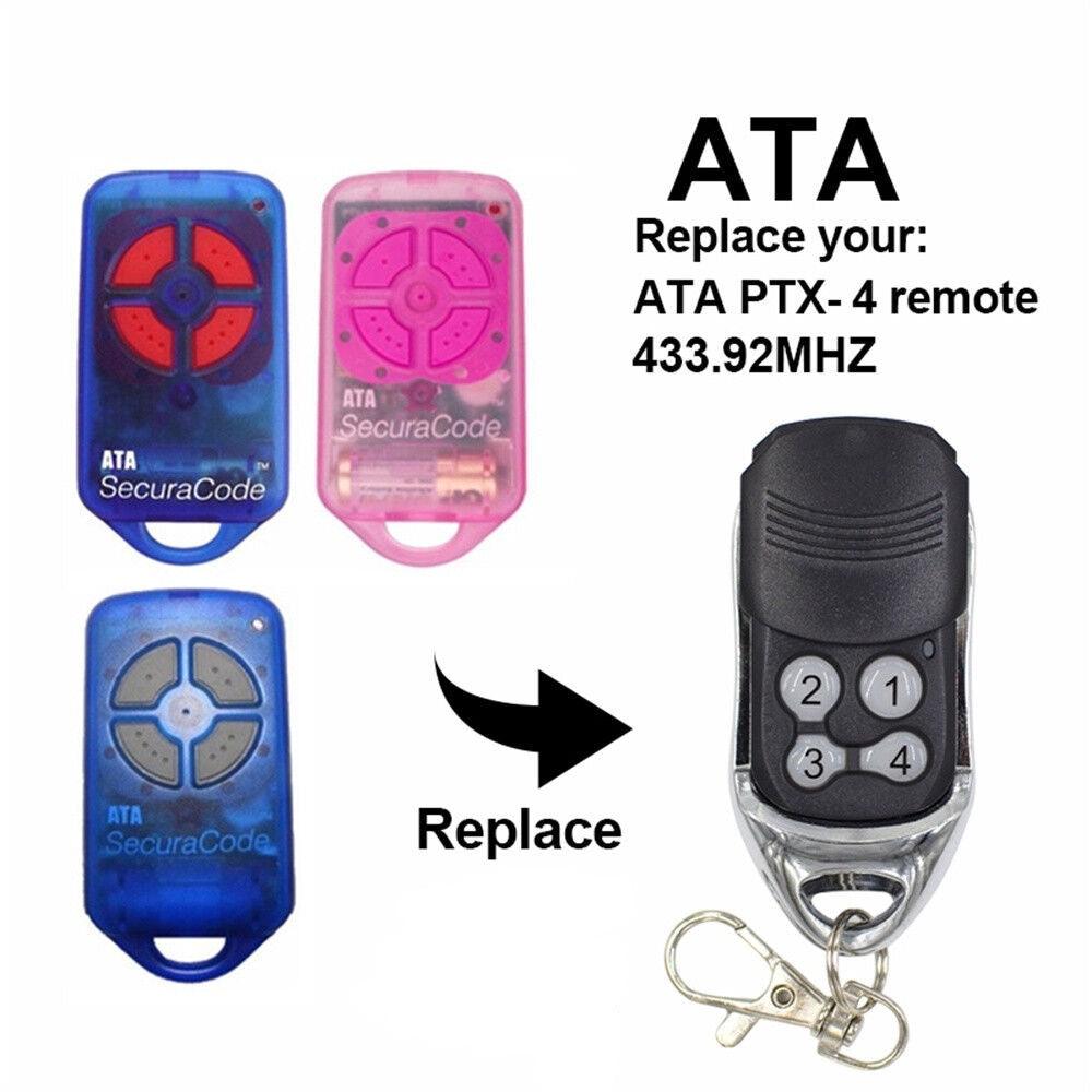 Garage/Gate Door Remote Control for ATA PTX-4 SecuraCode PTX4 Replacement - Office Catch