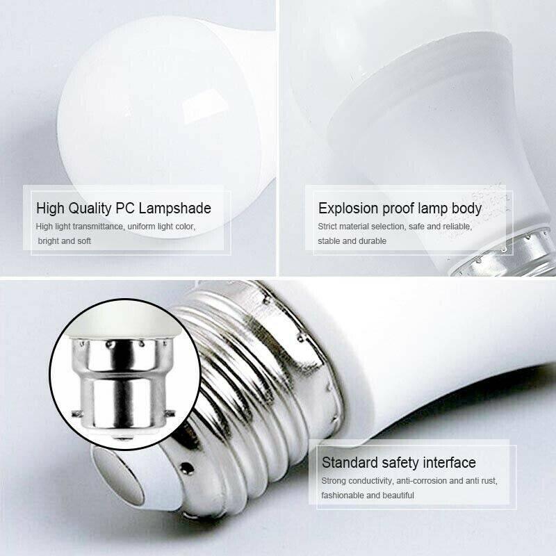 Globe Light Warm White Screw Bright Bulb 2x LED Bulb 7W E27 - Office Catch