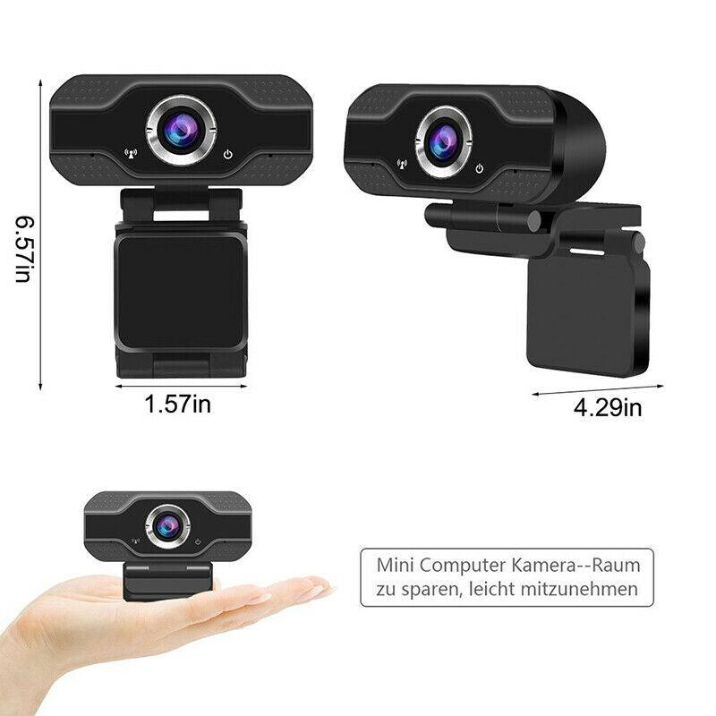 HD USB Webcam For PC Laptop 1080P With Microphone - Office Catch