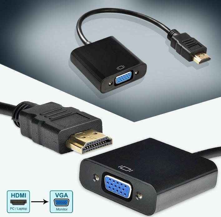 HDMI Male to VGA Female Video Converter 1080P - Office Catch